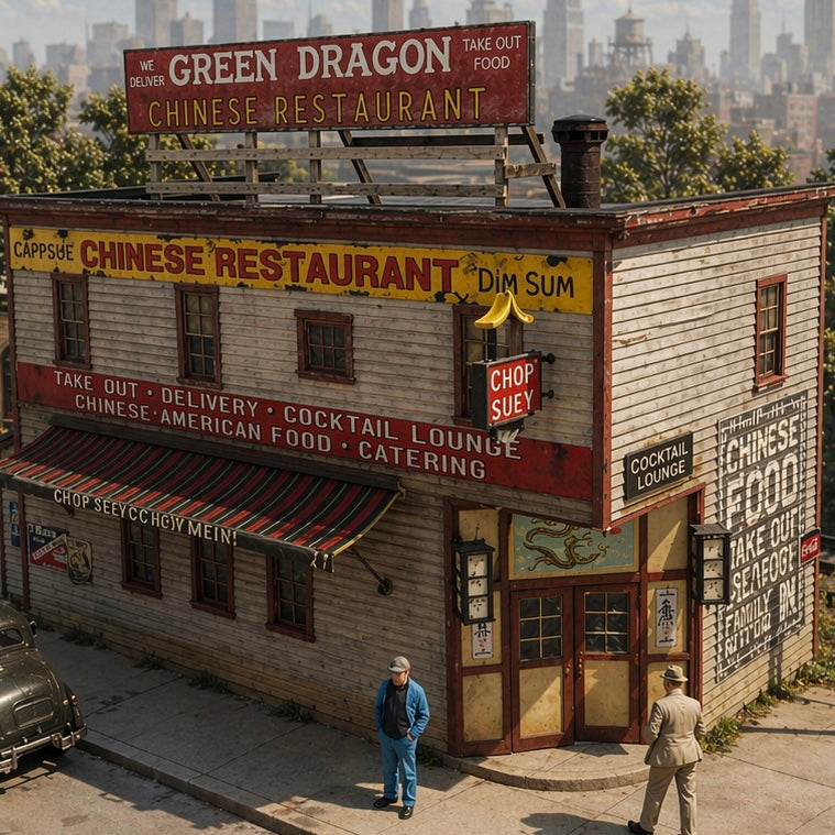Green Dragon Chinese Restaurant - HO Scale Kit