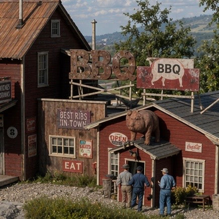 Barlow's BBQ - HO Scale Kit