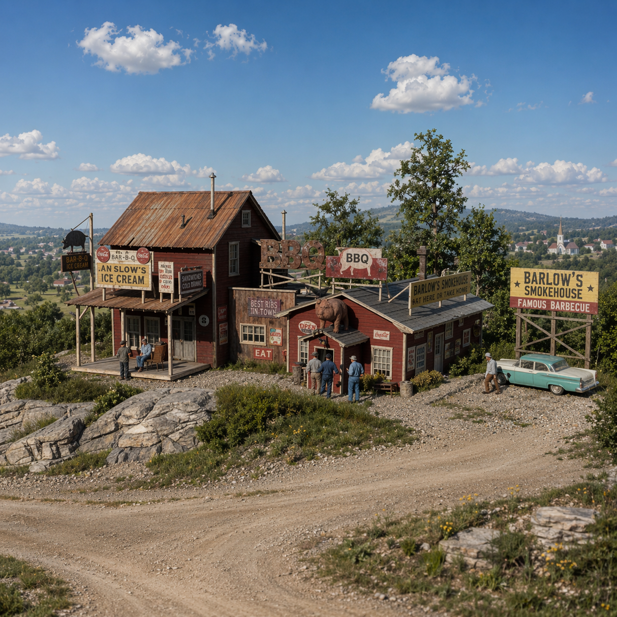 Barlow's BBQ - HO Scale Kit