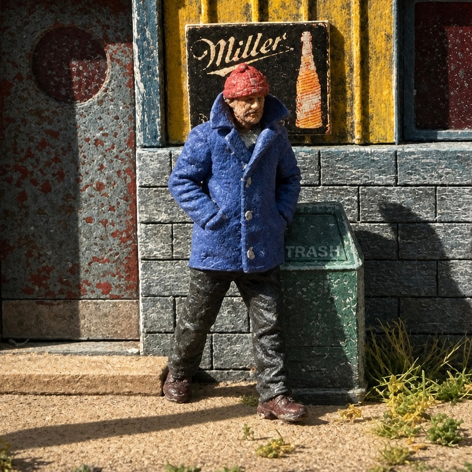 Blue Coat - HO Scale Figure