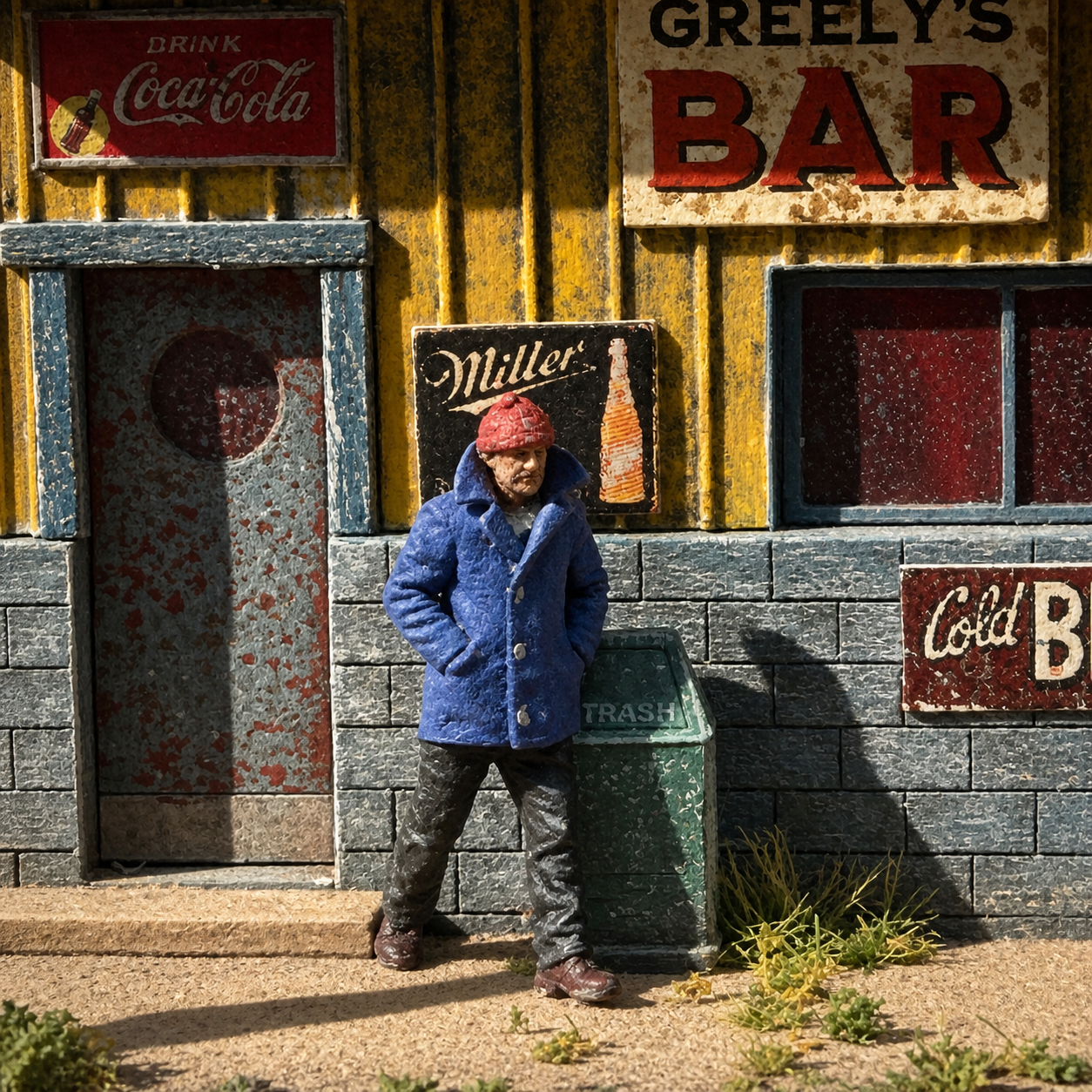 Blue Coat - HO Scale Figure