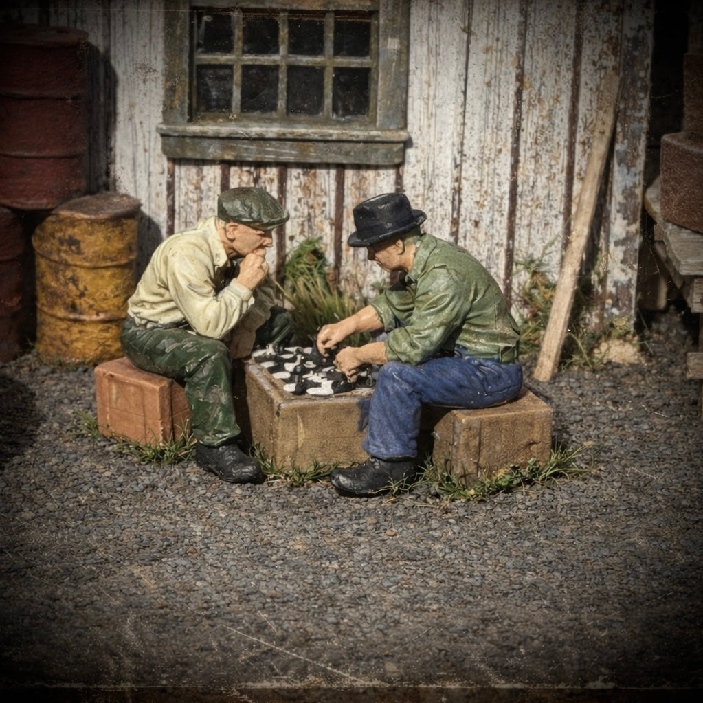 Game of Kings- HO Scale Figure