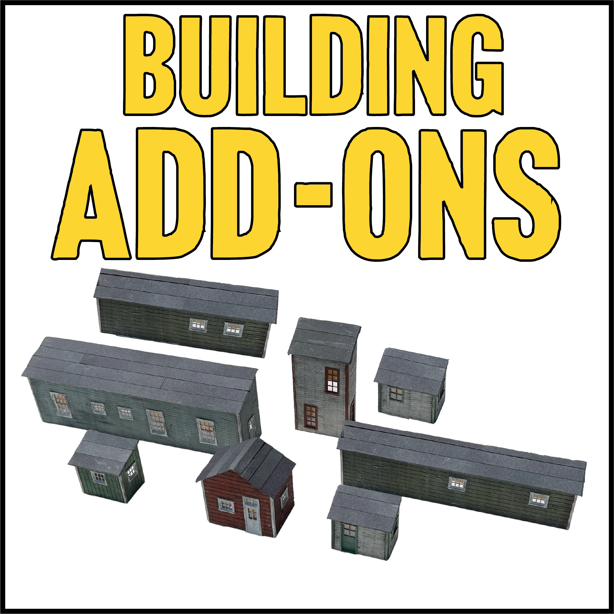 Building Add-Ons Assortment / HO Scale Kit