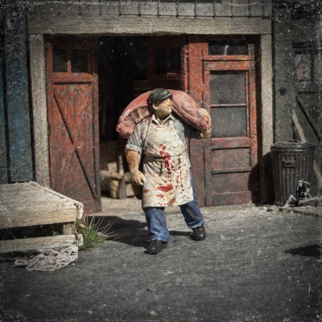 The Butcher - HO Scale Figure