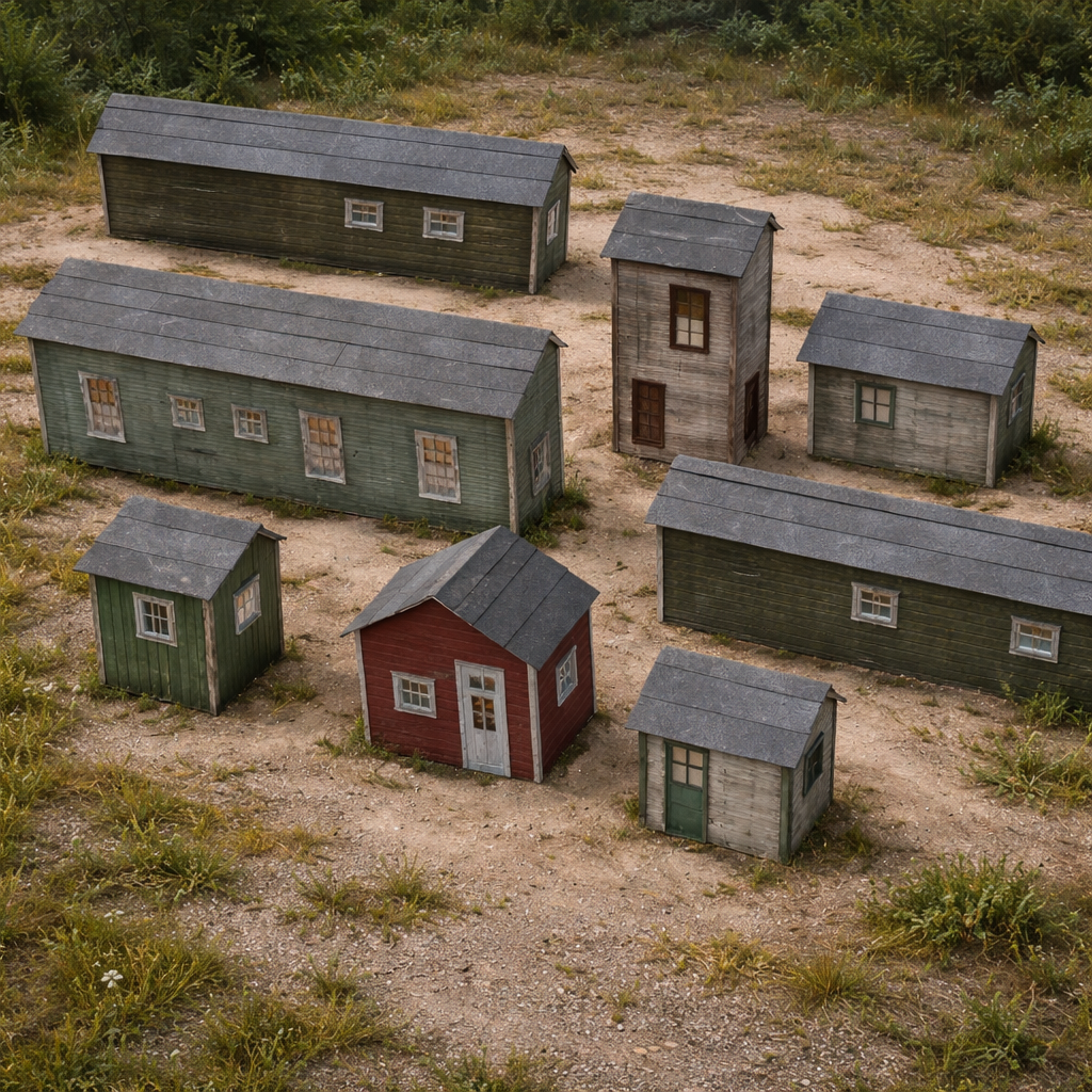 Building Add-Ons Assortment / HO Scale Kit