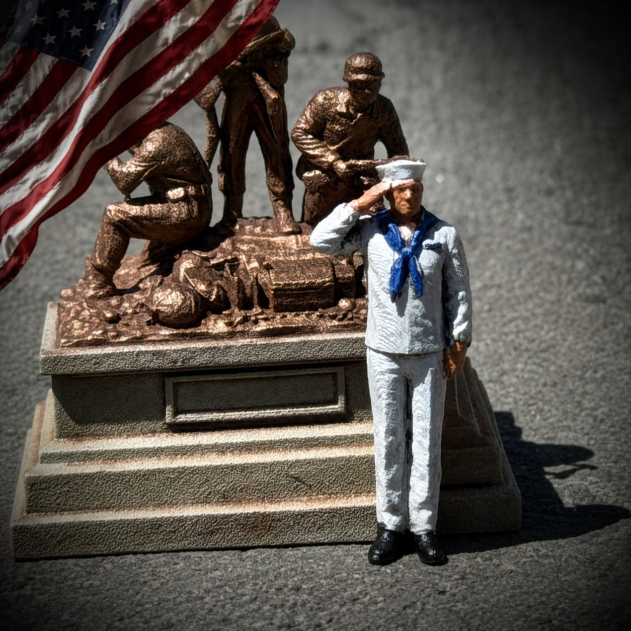 Hero Salute - HO Scale Figure (CHOOSE ONE)