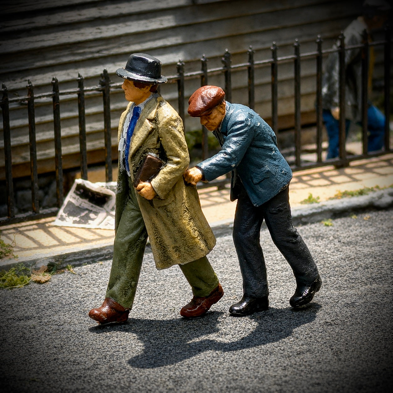 Watch Your Pockets - Pick Pocket Thief - HO Scale Figures (set of 2)