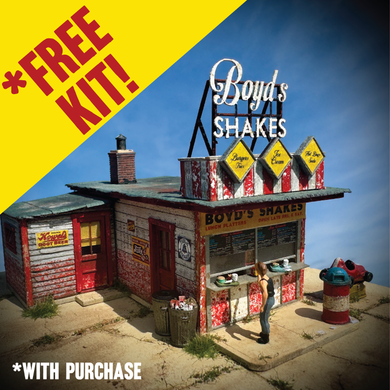 Boyd's Shakes - FREE HO Scale Kit Offer! (w/$50 or more purchase)