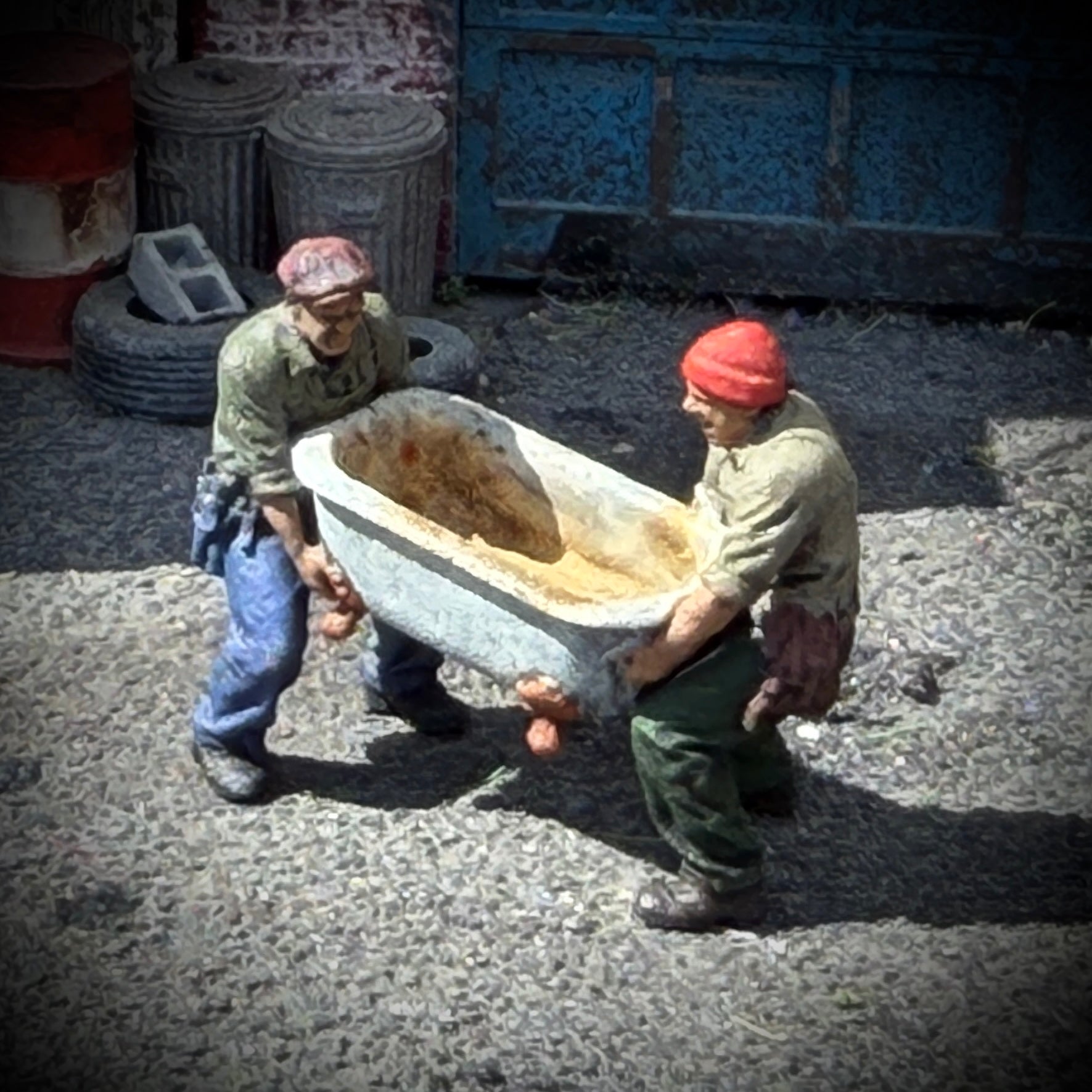 Lift with Your Legs - HO Scale Figure