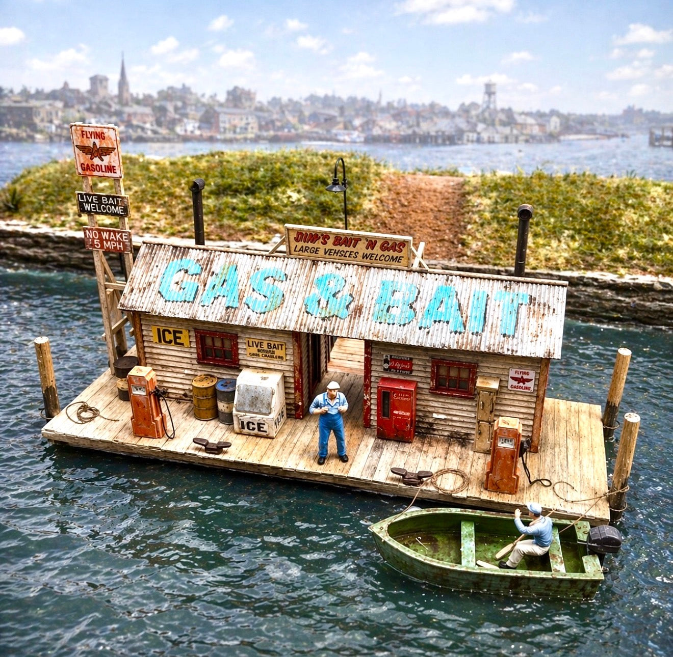 Bud's Gas & Bait - HO Scale Kit