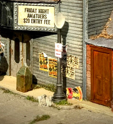 Classic Street Lamp Post (6pcs) - Resin Detail Part HO Scale