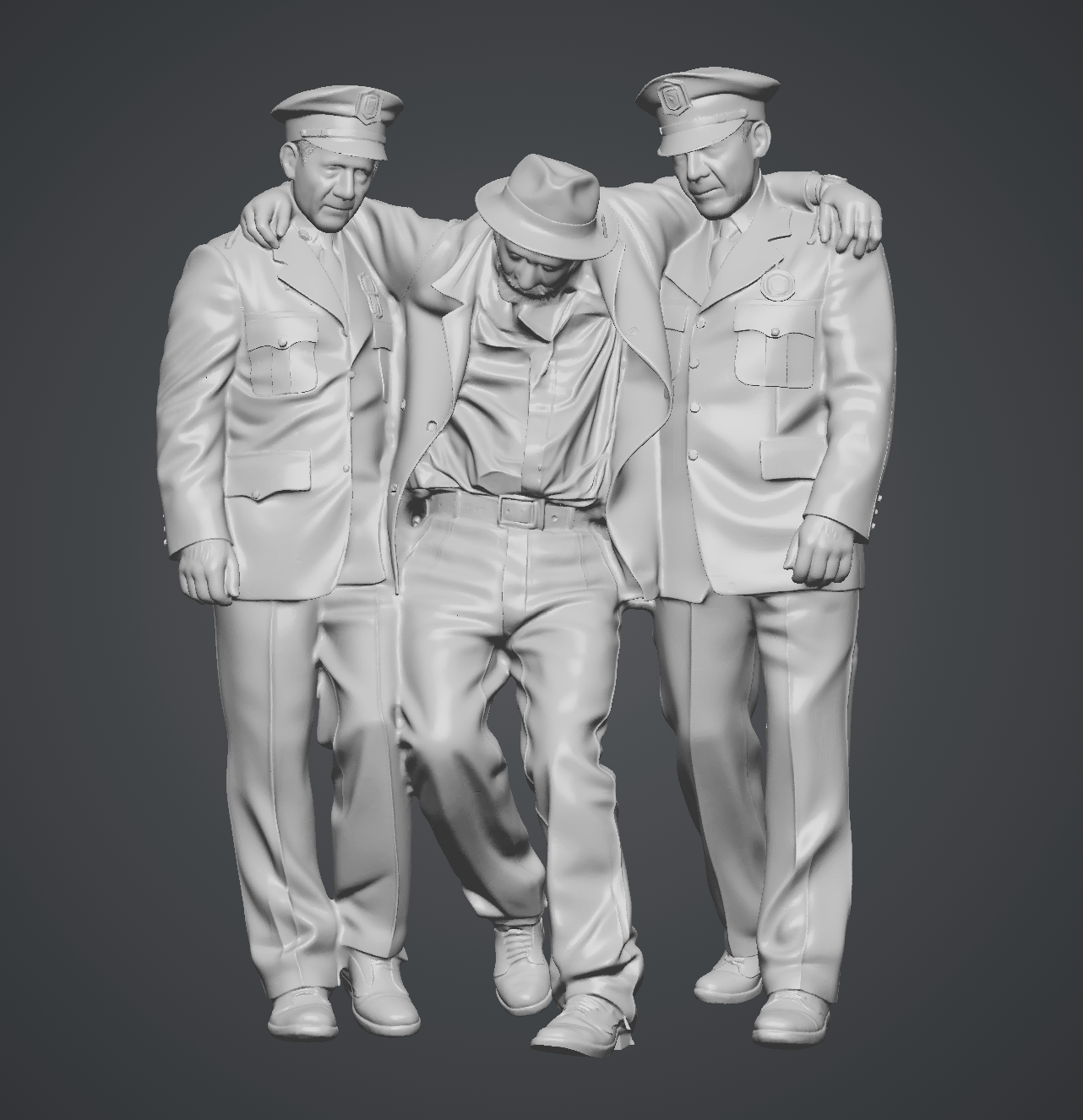Carry the Drunk- HO Scale Figure
