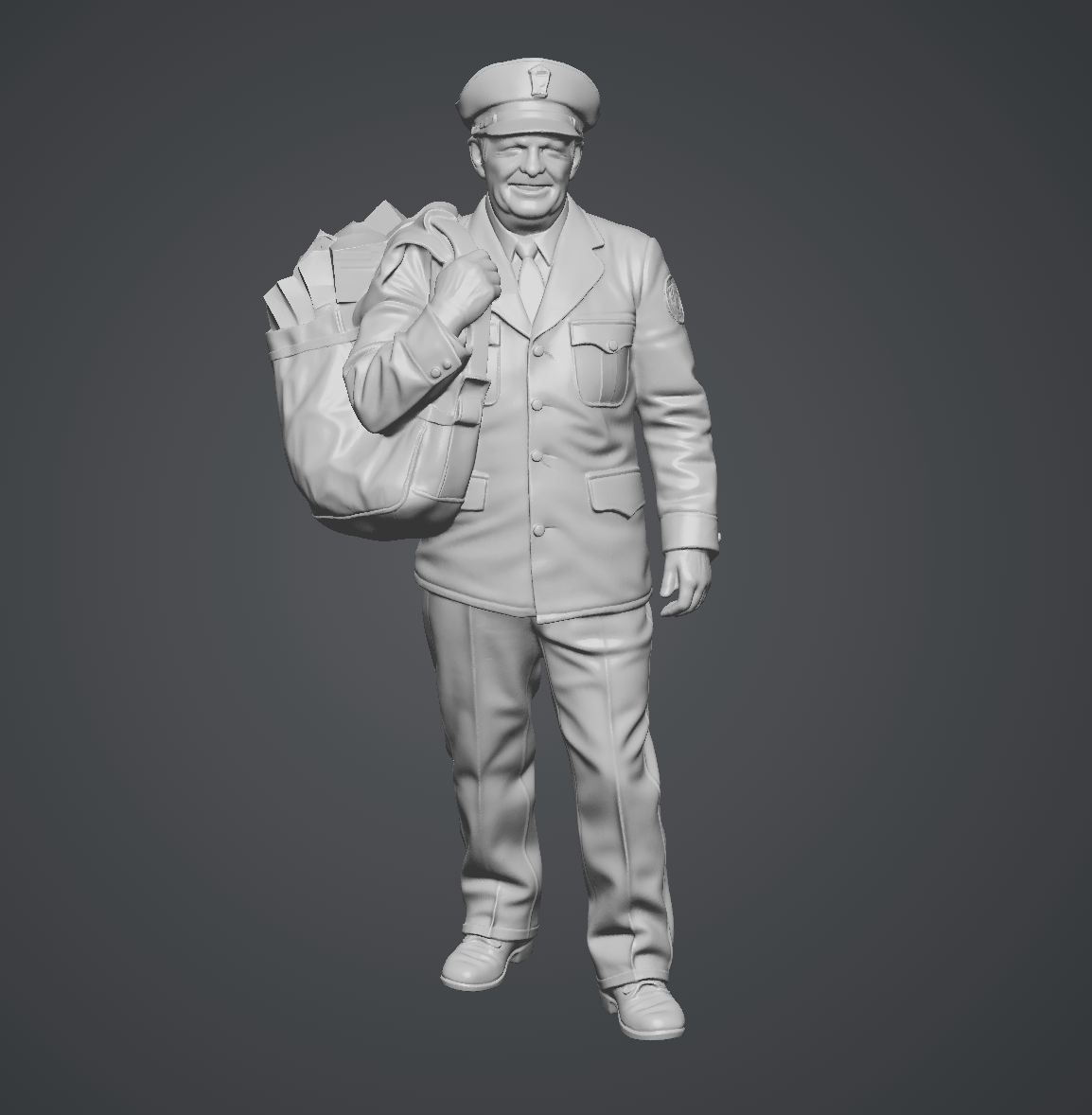 Rain, Sleet or Snow - HO Scale Figure