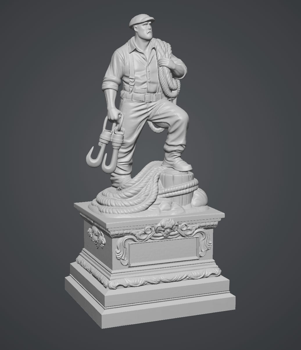 Fisherman's Memorial - HO Scale Detail