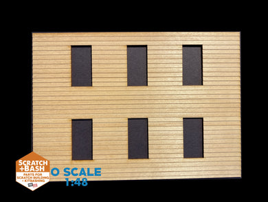 CLAPBOARD WALL SECTION - O SCALE CX109