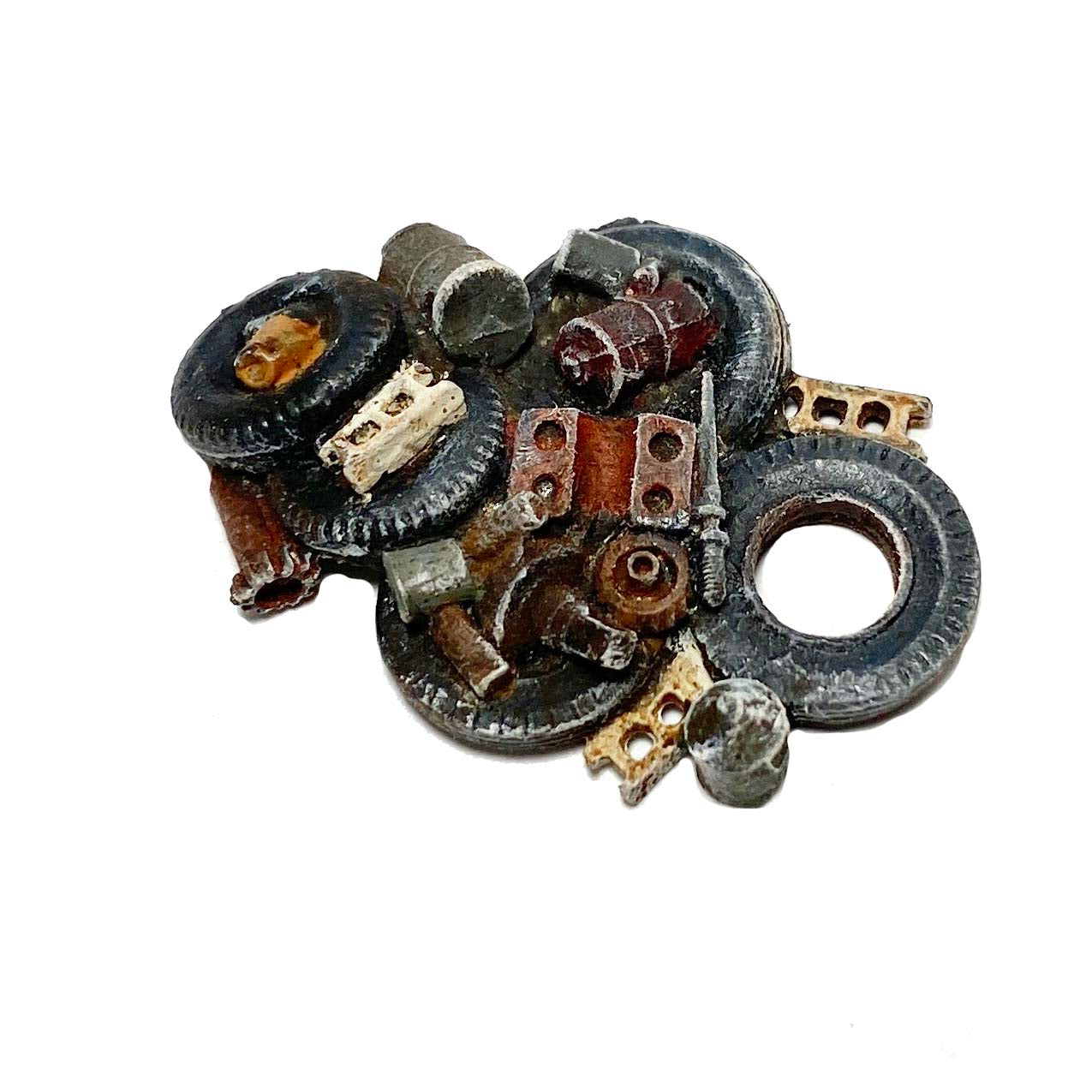 Junk Cluster w/ Tires "A" - Metal Detail Part HO Scale
