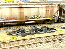 Load image into Gallery viewer, Long Tire Pile  - Resin Detail Part HO Scale
