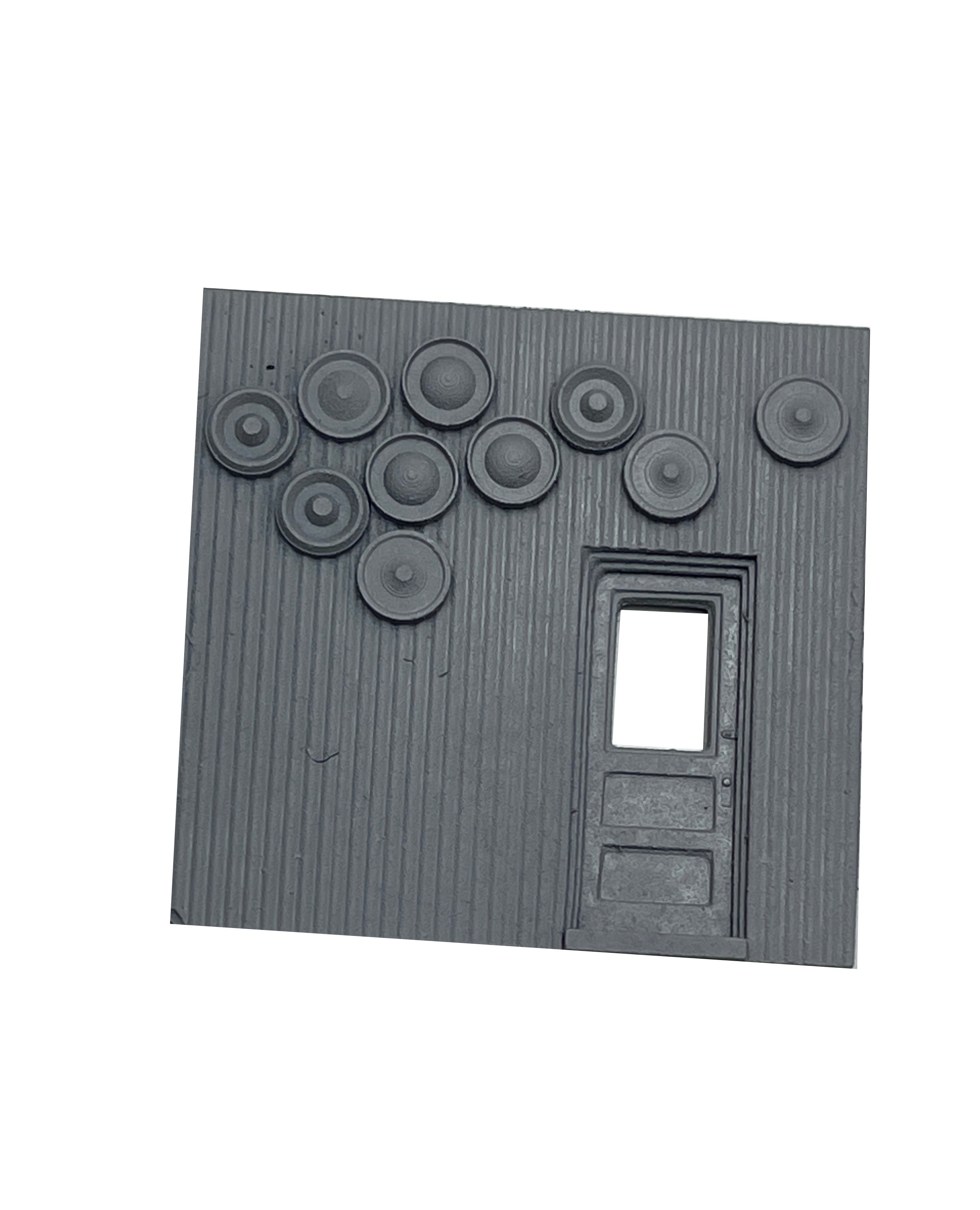 Hub Cap Wall - Resin Detail Part HO Scale