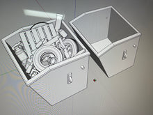 Load image into Gallery viewer, Vintage Dumpsters (2)  - Resin Detail Part HO Scale