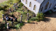 Load image into Gallery viewer, River Bend Chapel / Church & Cemetery - HO Scale Kit