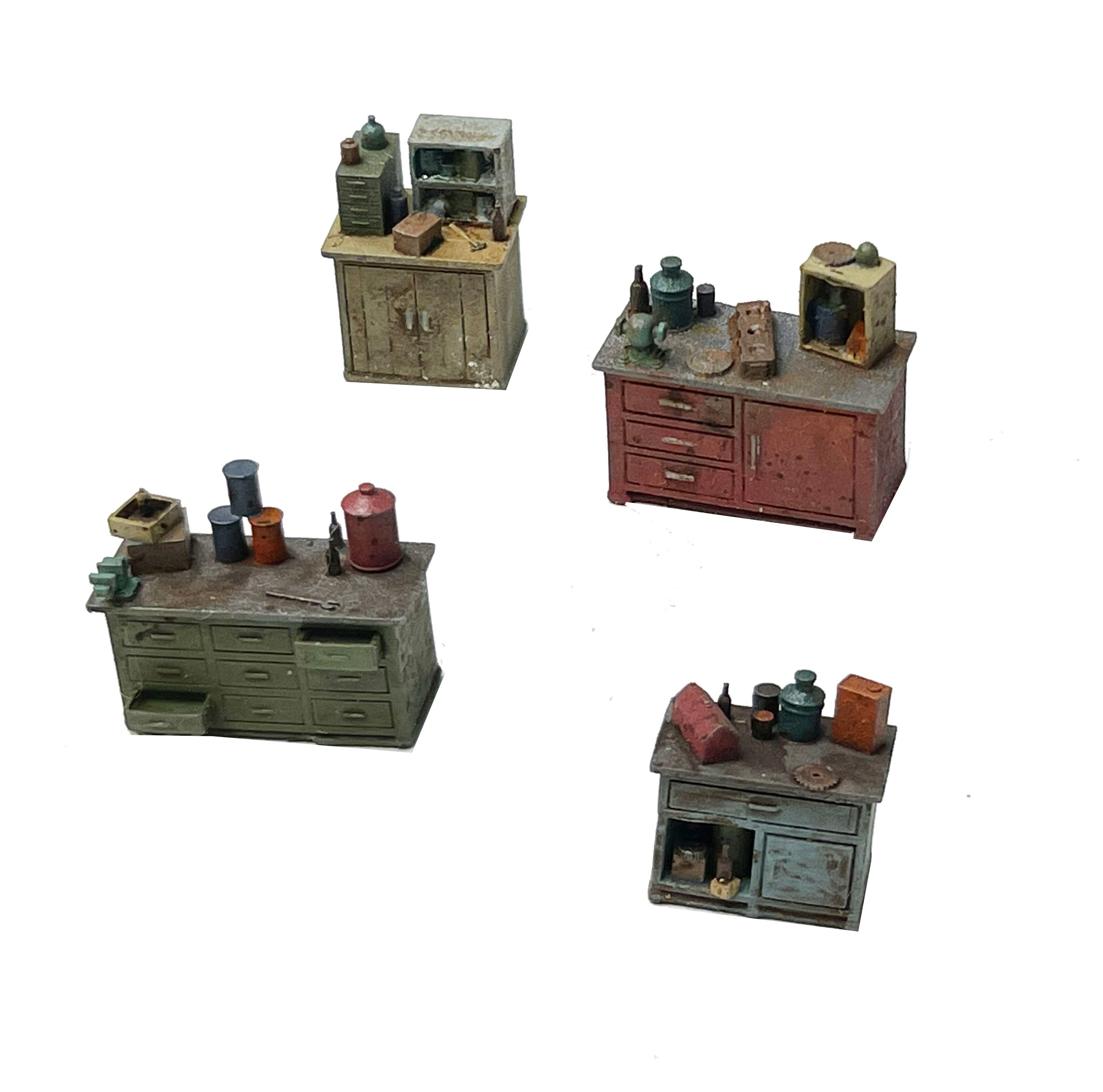 Metal Work Cabinets - Resin Detail Part HO Scale