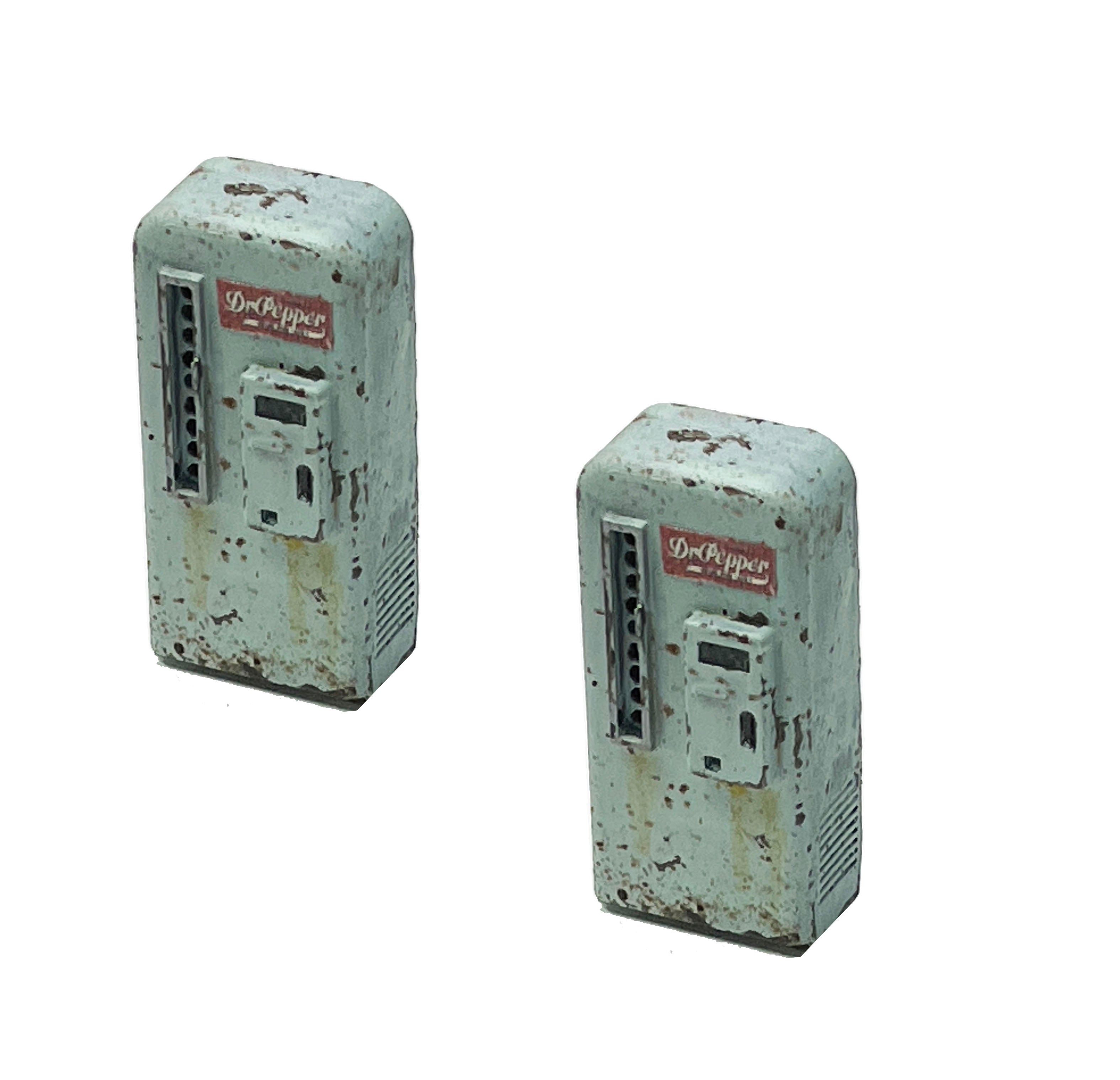 Vintage Soda Machine (2)- Resin Detail Part O Scale