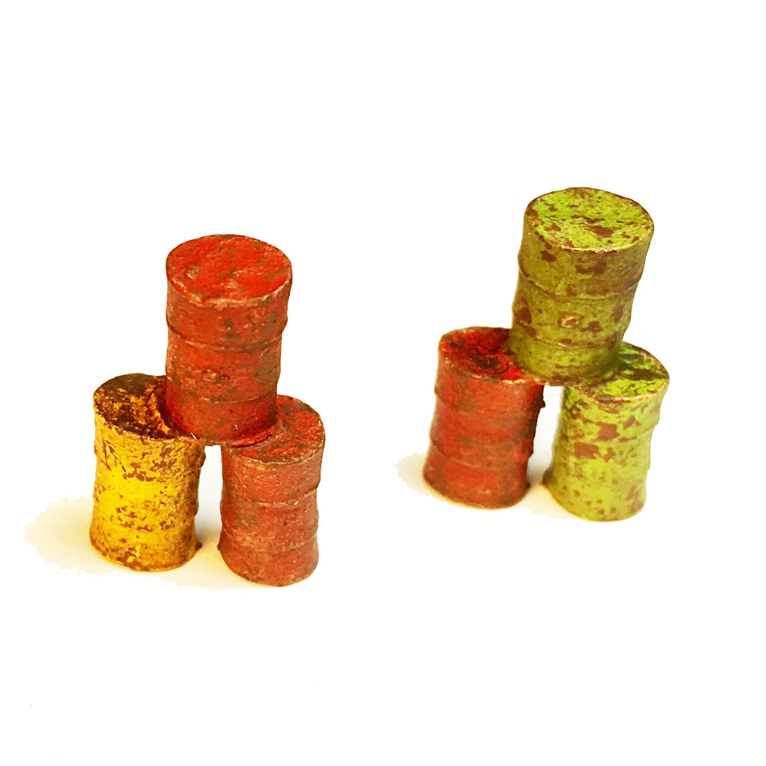 Stacked Drums - Metal Detail Part HO Scale