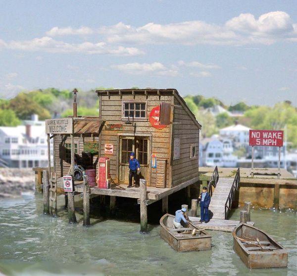 Marshall's Gas Dock - HO Scale Kit