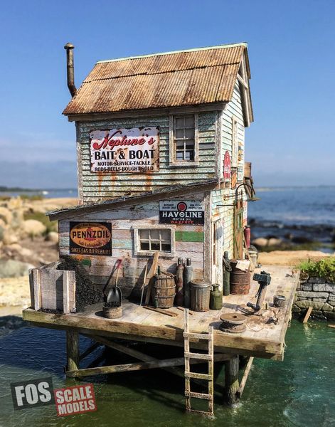 Neptune's Bait Shop - O Scale Kit – Fos Scale Models
