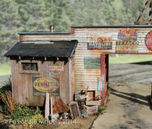 Load image into Gallery viewer, The Gas Station- O Scale Kit