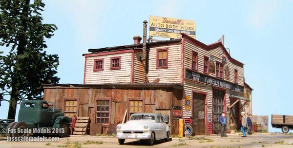 Darnell's Auto Body - HO Scale Kit