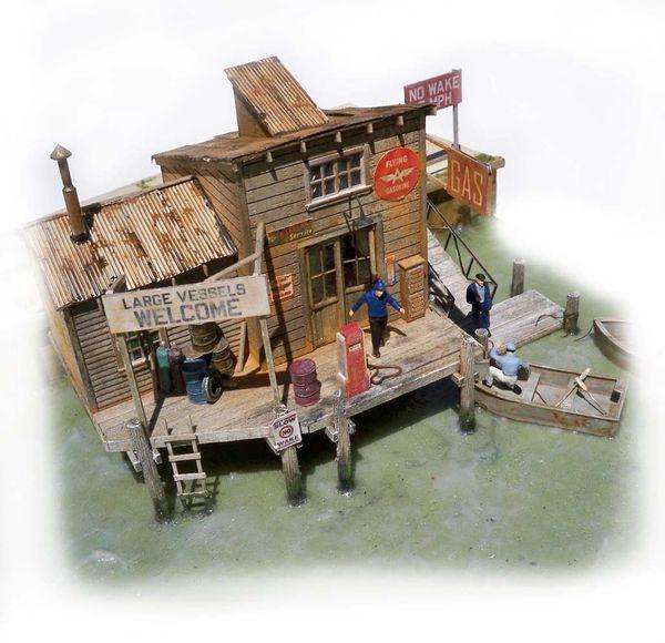 Marshall's Gas Dock - HO Scale Kit