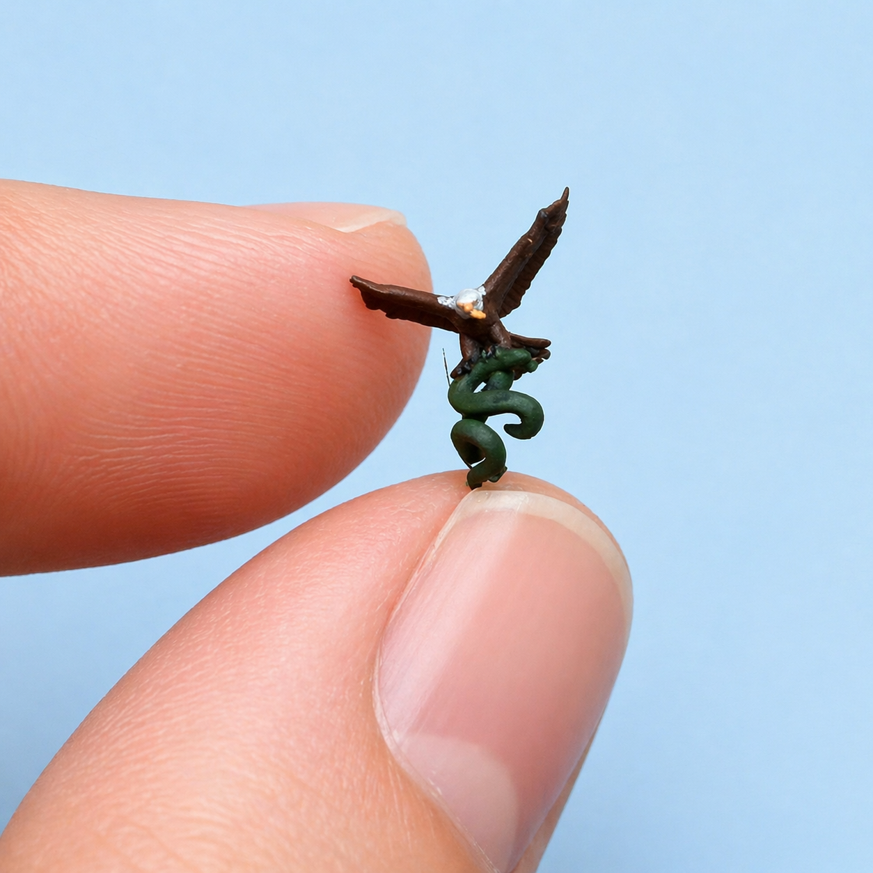 Eagle Vs. Snake -  HO Scale Figure