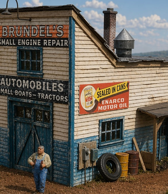 Brundel's Engine Repair - HO Scale Kit