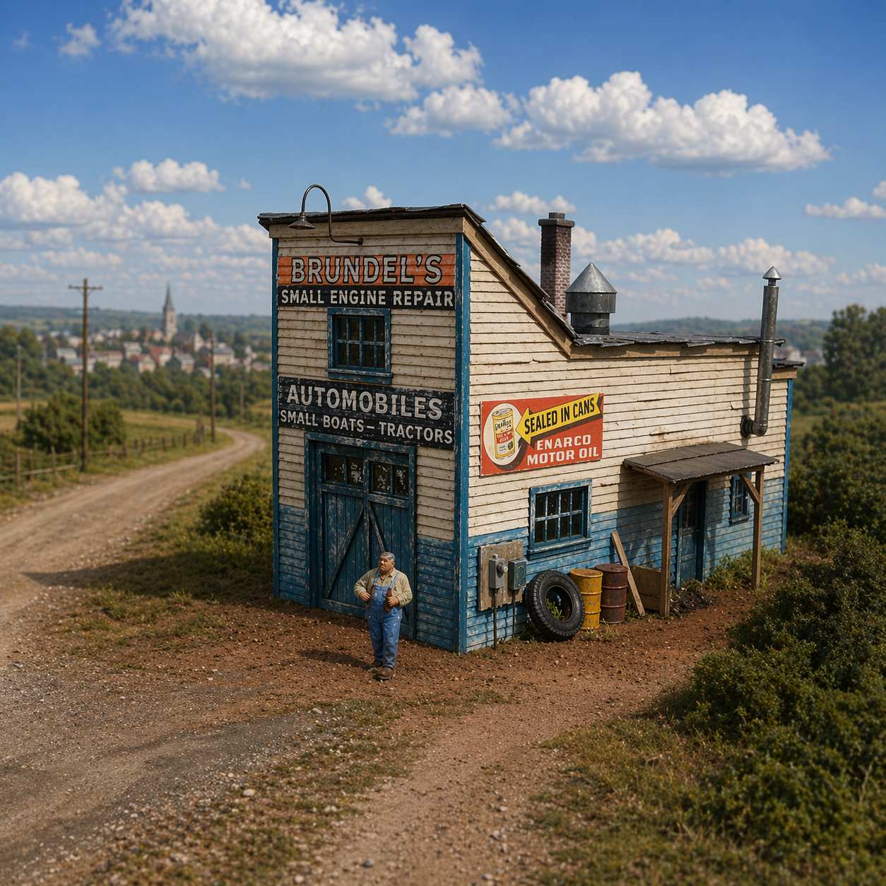 Brundel's Engine Repair - HO Scale Kit