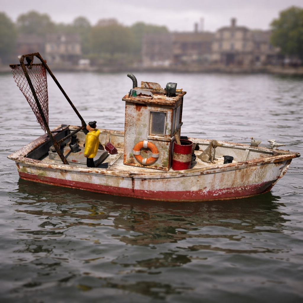 28' FISHING BOAT -  HO Scale Kit