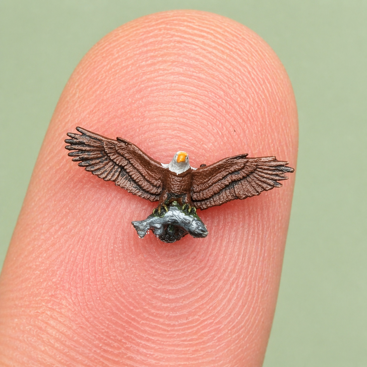 Eagle Vs. Fish -  HO Scale Figure