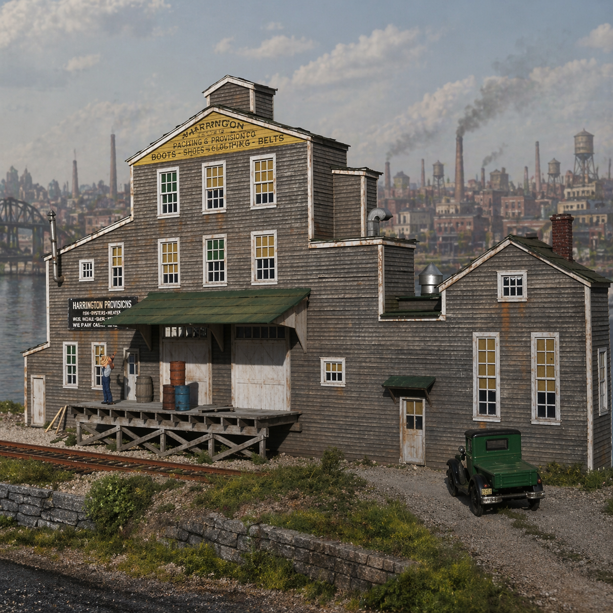 Ravenwood Leather  - HO Scale  Background Kit