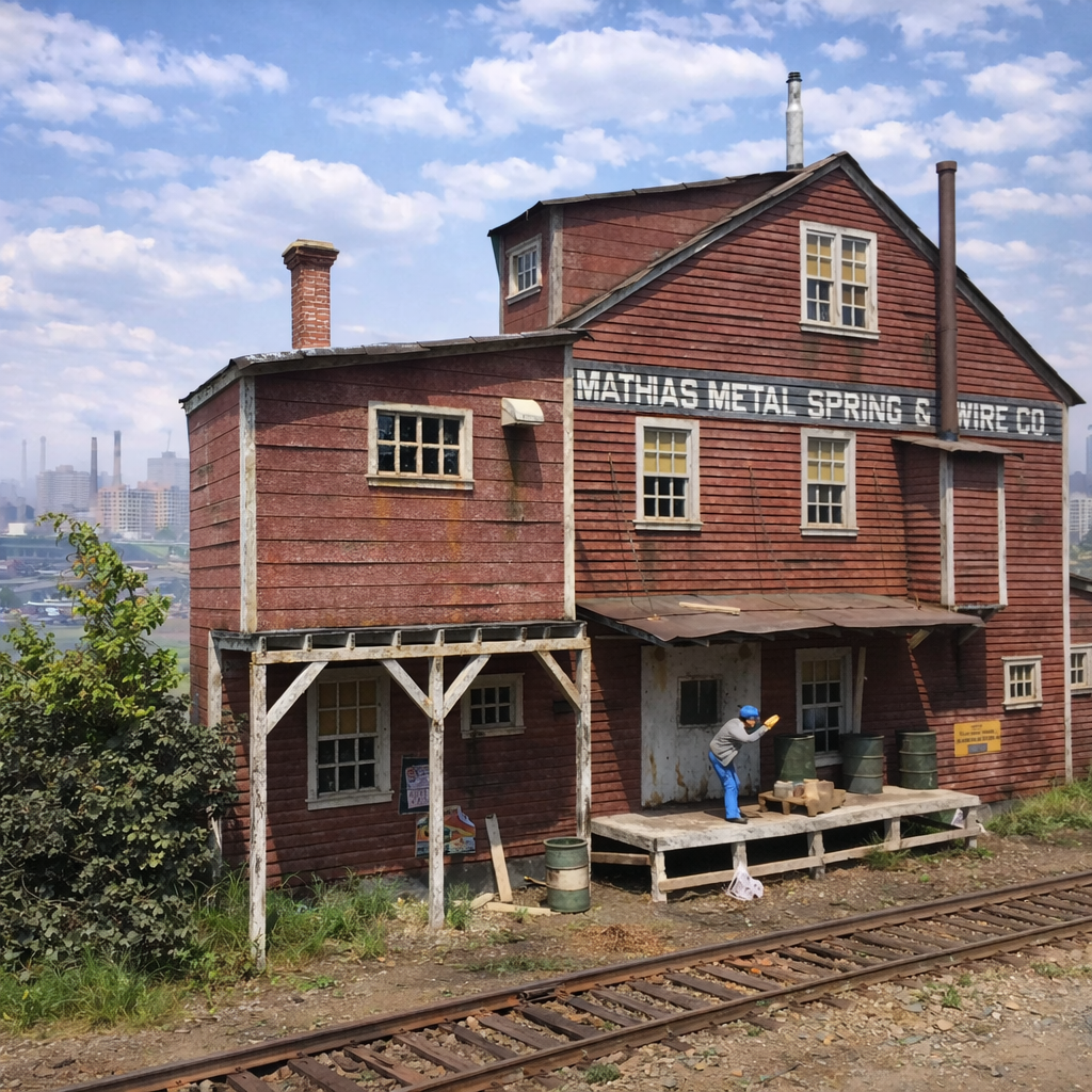 Mathias Spring & Wire Co.  - HO Scale Background Kit