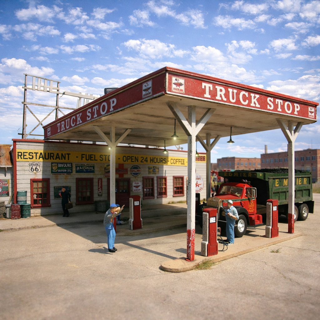 Mud Flap Cafe & Truckstop - HO Scale Kit