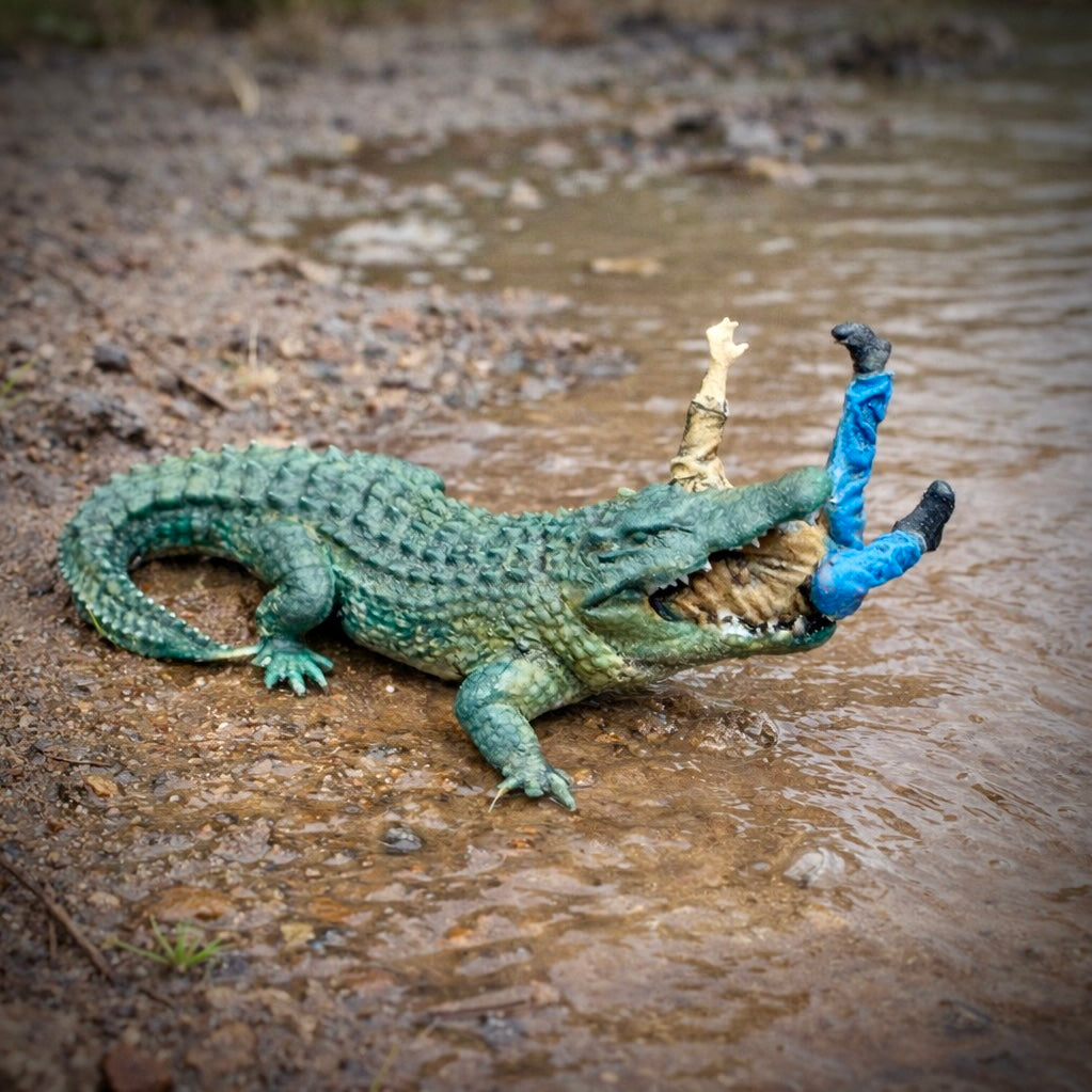 Bad Day at the River  - HO Scale Figure