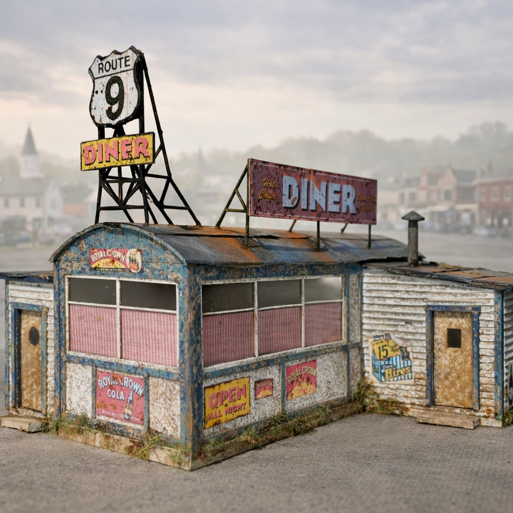 Rout 9 Diner- HO Scale Kit