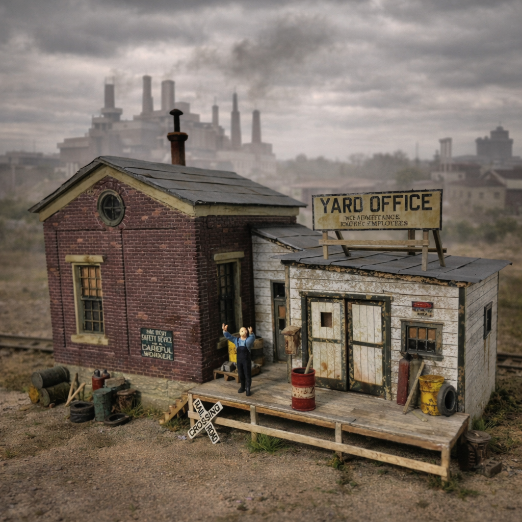 Yard Office Three - HO Scale Kit