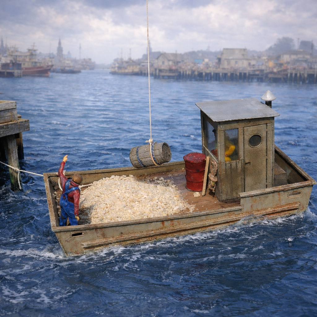 Oyster Barge - Set of Two HO Scale Kit