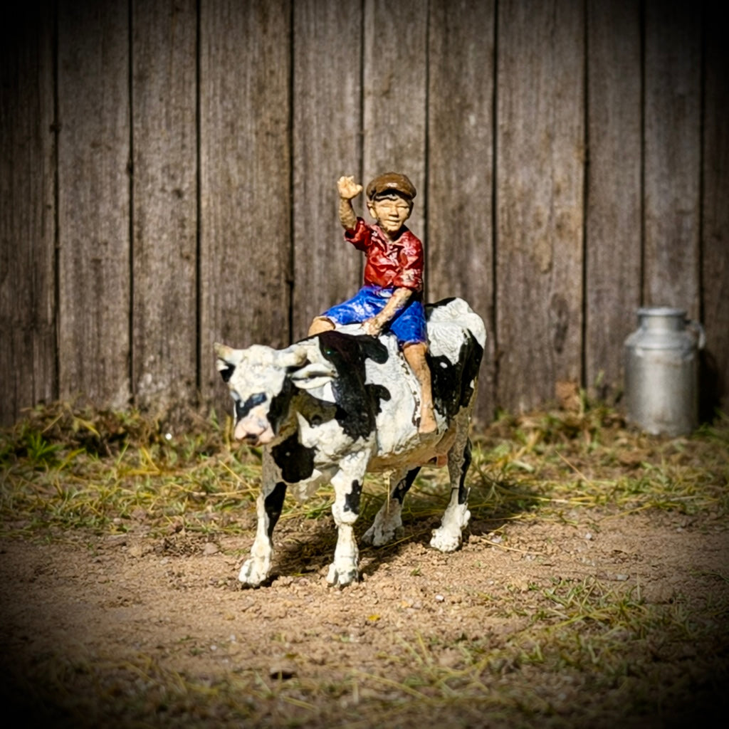 Ride 'em Kid - HO Scale Figure