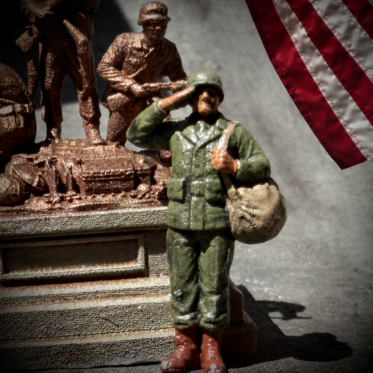 Hero Salute  - HO Scale Figure (CHOOSE ONE)