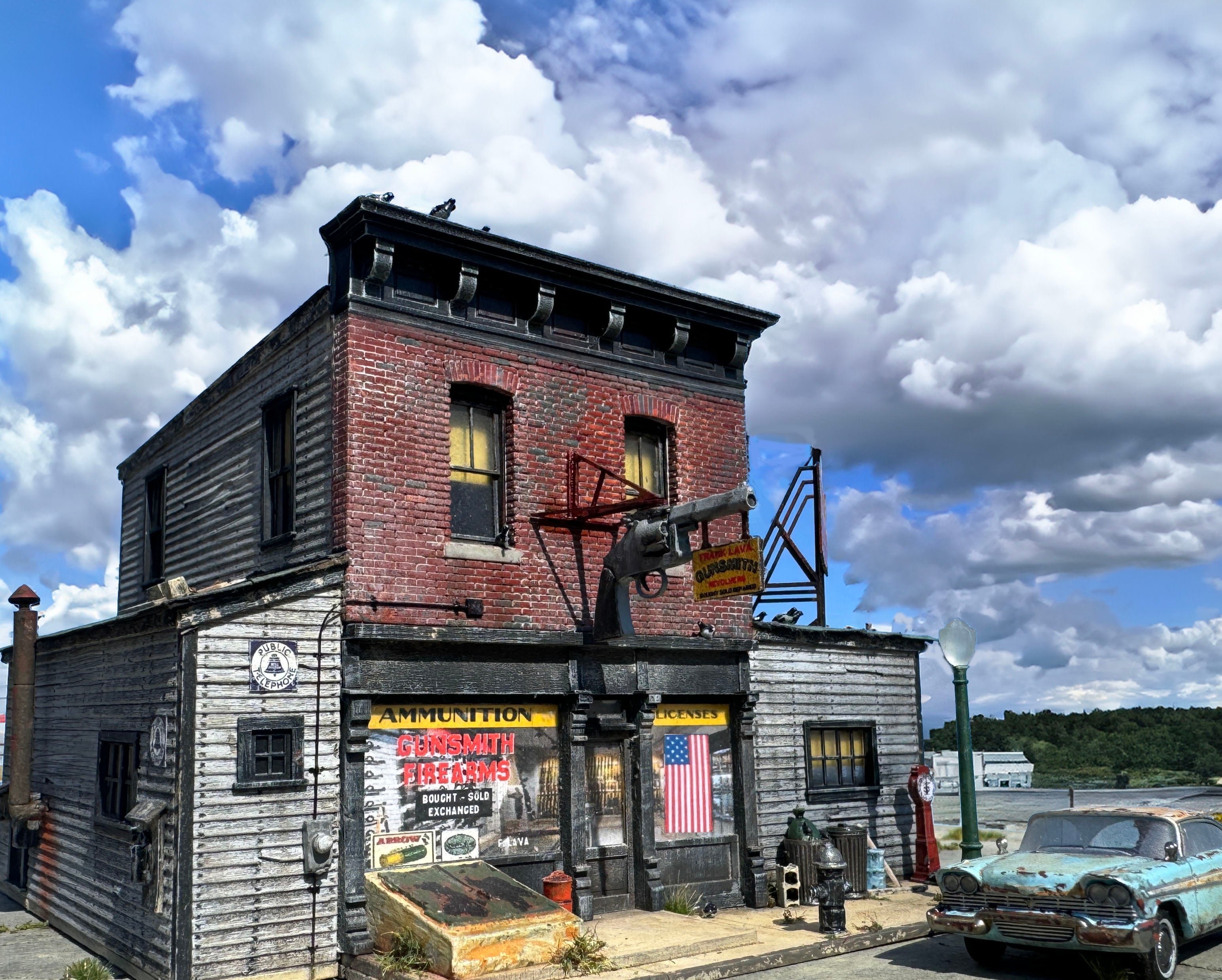 Frank Lava Gunsmith - HO  Scale Kit