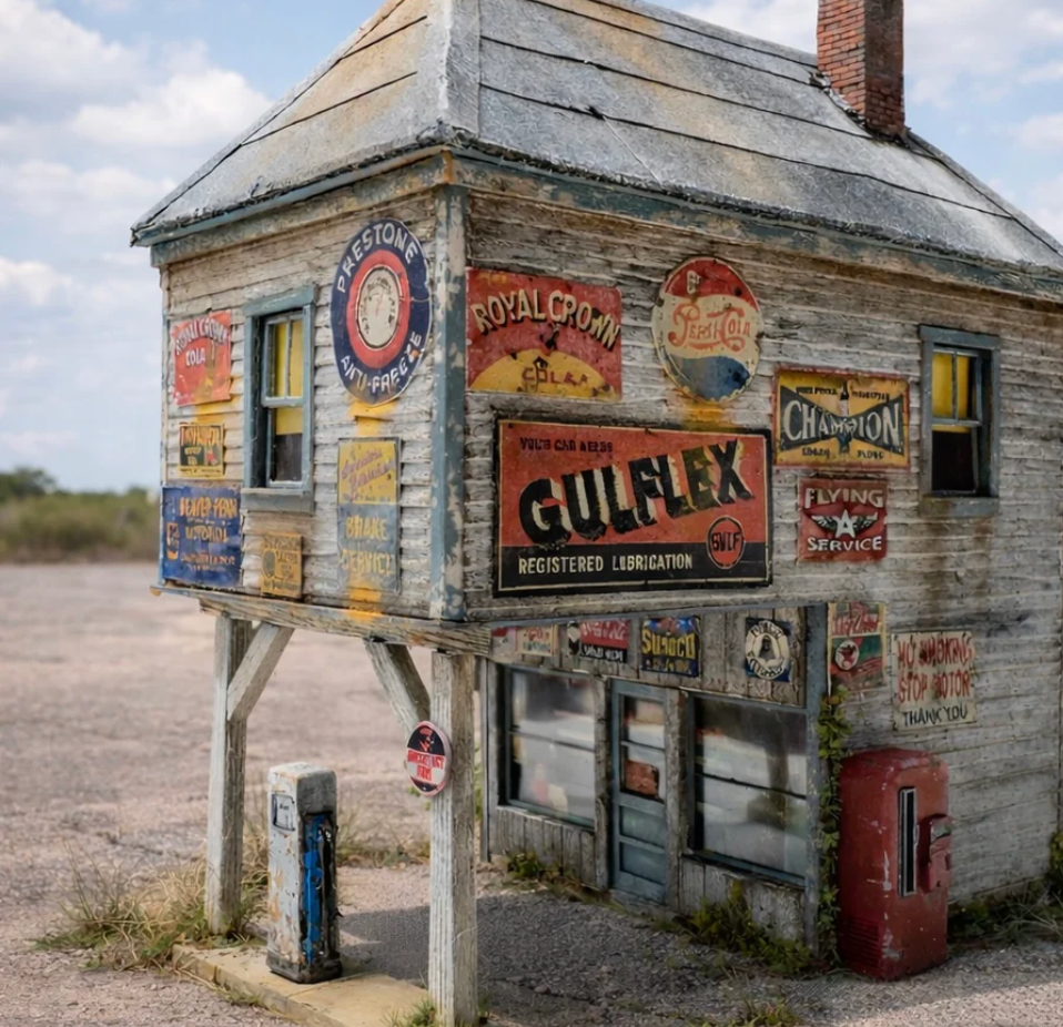 Hook's Gas- HO Scale Kit