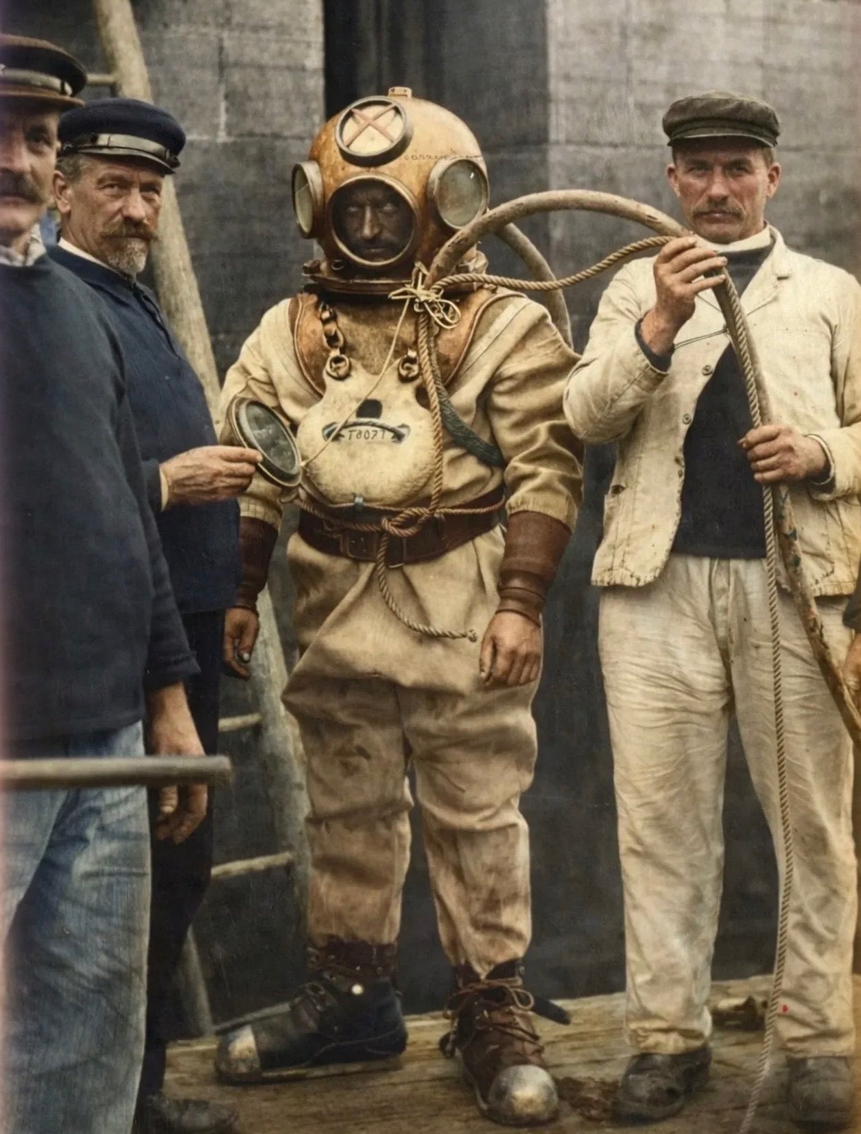 Pile Inspector / Diver - HO Scale Figure