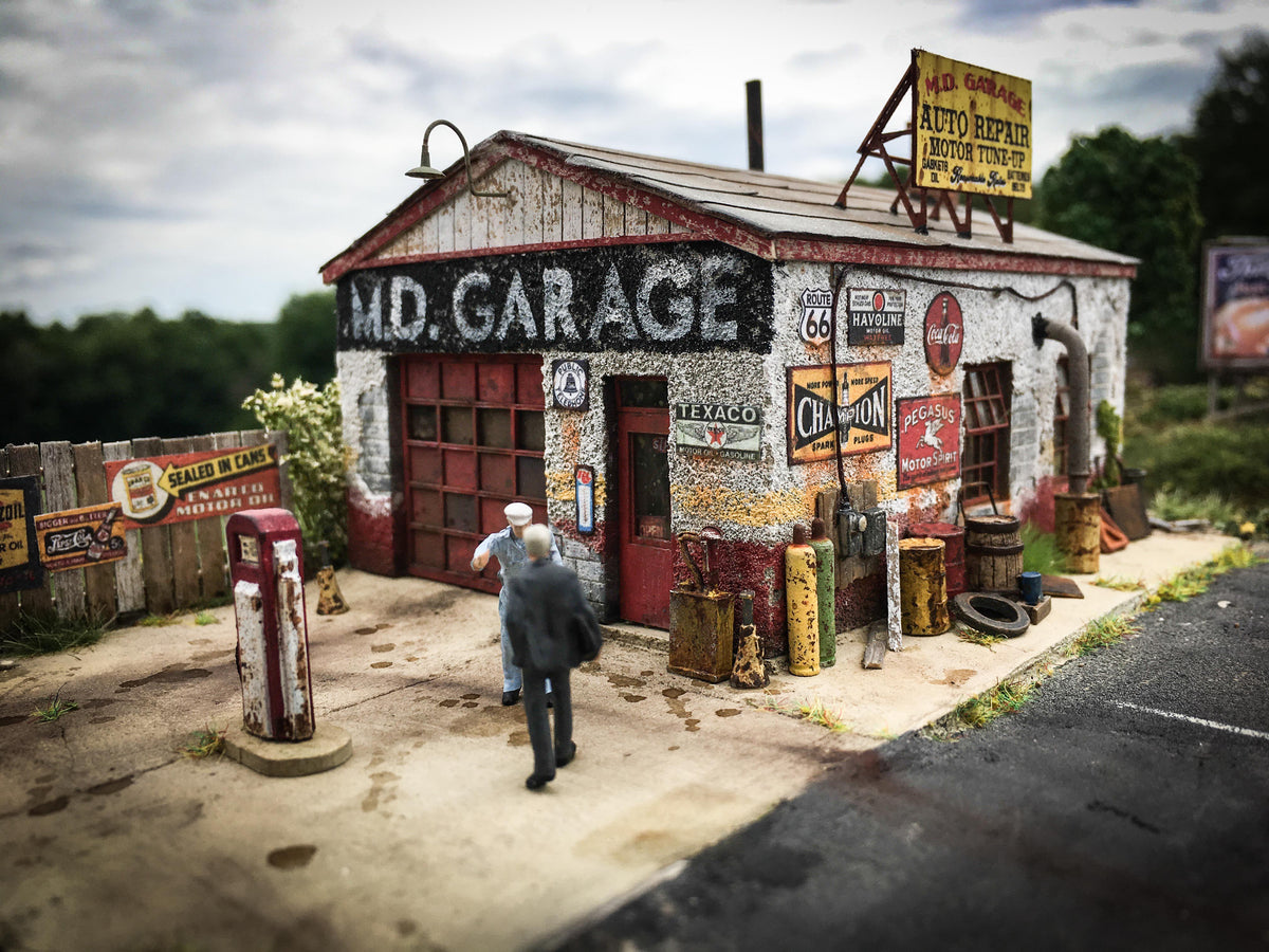 MD Garage - HO Scale Kit – Fos Scale Models